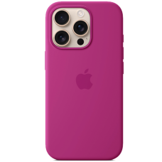 Apple iPhone 16 Pro Max Silicone Case with MagSafe - Fuchsia