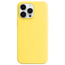 Silicone Case with MagSafe for iPhone 14 Pro Max Canary Yellow