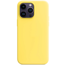 Silicone Case with MagSafe for iPhone 14 Pro Canary Yellow