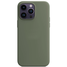 Silicone Case with MagSafe for iPhone 14 Pro Olive