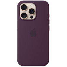 Apple iPhone 16 Pro Silicone Case with MagSafe - Plum