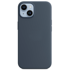 Silicone Case with MagSafe for iPhone 14 Storm Blue