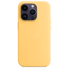 Silicone Case with MagSafe for iPhone 14 Pro Sunglow
