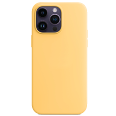 Silicone Case with MagSafe for iPhone 14 Pro Max Sunglow