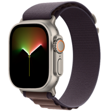 Apple Watch ULTRA 2 49mm Titanium Case with Indigo Alpine Loop (Large)