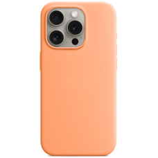iPhone 15 PRO MagSafe Silicone Case original, Orange Sorbent