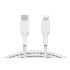 Belkin USB-С - Lightning, BRAIDED 1m white