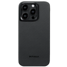 Pitaka MagEZ Case 4 Twill 600D Black/Grey for iPhone 15 Pro - Black/Grey