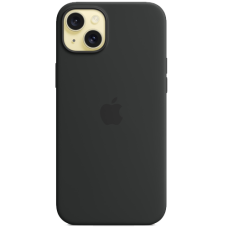 Apple iPhone 15 Plus Silicone Case with MagSafe Black