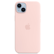 Apple iPhone 14 Plus Silicone Case with MagSafe - Chalk Pink