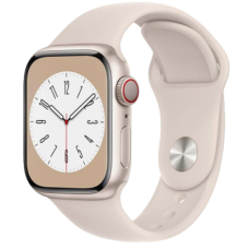 Apple Watch Series 8 GPS 45mm Starlight Aluminium Case with Starlight Sport Band