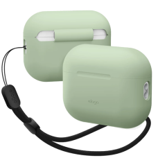 Elago Silicone Basic Case with Nylon Lanyard Pastel Green for Airpods Pro 2nd Gen