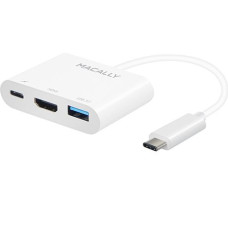 Сплітер Macally USB-C — USB-C + HDMI + USB
