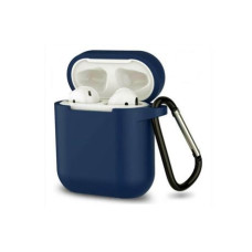 Blueo Liquid Silicon+Metal Hook Case for AirPods, Blue