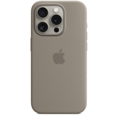Apple iPhone 15 Pro Silicone Case with MagSafe Clay