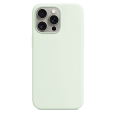 iPhone 15 PRO MAX MagSafe Silicone Case original, Soft Mint