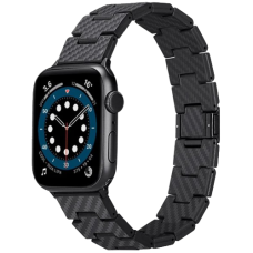 Pitaka Carbon Fiber Watch Band Retro Black/Grey для Apple Watch 49/45/44mm