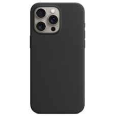 iPhone 15 PRO MAX MagSafe Silicone Case original, Black