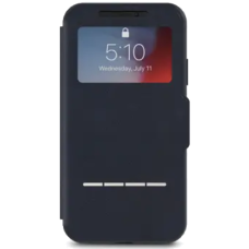 Moshi SenseCover Touch-Sensitive Portfolio Case with SensArray Midnight Blue for iPhone XR