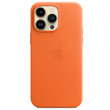 Apple iPhone 14 Pro Max Leather Case with MagSafe - Orange