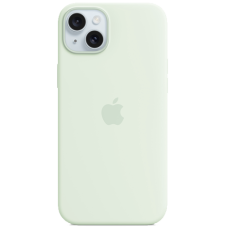 iPhone 15 Plus Silicone Case with MagSafe - Soft Mint