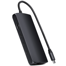 Satechi USB-C Multiport Adapter 8K with Ethernet V3 Midnight