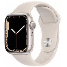 Apple Watch Series 7 41mm Starlight Aluminum Case with Starlight Sport Band