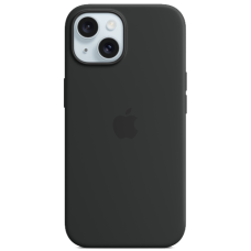 Apple iPhone 15 Silicone Case with MagSafe Black