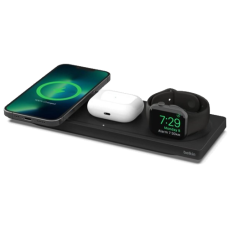 Belkin BOOST CHARGE PRO 3-in-1 Wireless Charging Pad with MagSafe Black