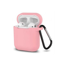 Blueo Liquid Silicon+Metal Hook Case for AirPods рожевий