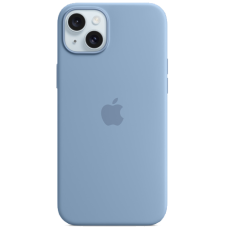 Apple iPhone 15 Plus Silicone Case with MagSafe Winter Blue