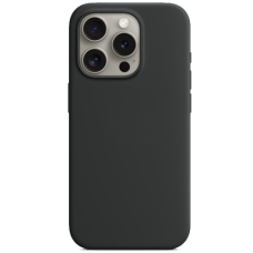 iPhone 15 PRO MagSafe Silicone Case original, Black