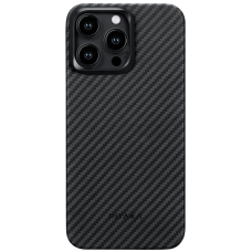 Pitaka MagEZ Case 4 Twill 1500D for iPhone 15 Pro Max - Black/Grey