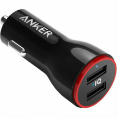 Автомобільний зарядний пристрій Anker PowerDrive 2 24W 2xUSB V3 (чорний)
