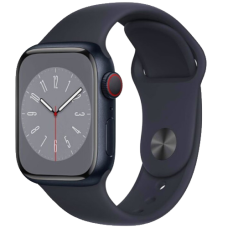 Apple Watch Series 8 41mm Midnight Aluminum Case with Midnight Sport Band 