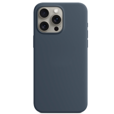 iPhone 15 PRO MAX MagSafe Silicone Case original, Storm Blue
