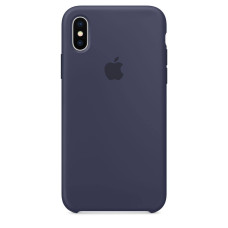 Силіконовий чохол для iPhone X (північний синій)
