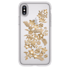 Speck for Apple iPhone X PRESIDIO SHIMMER FLORAL METALLIC GOLD