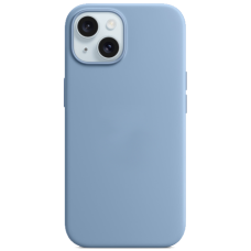 iPhone 15 MagSafe Silicone Case original, Winter blue