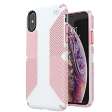 Speck Apple iPhone X Presidio Grip Dove, Grey/Tart Pink