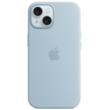 iPhone 15 Silicone Case with MagSafe - Light Blue