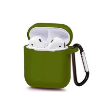 Blueo Liquid Silicon+Metal Hook Case for AirPods, Green