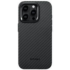Pitaka MagEZ Case Pro 4 Twill 1500D for iPhone 15 Pro - Black/Grey