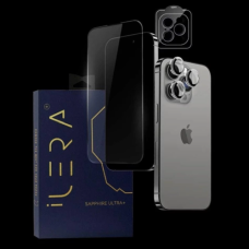 iLera Sapphire Deluxe Glass for iPhone 15, Black