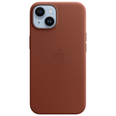 Apple iPhone 14 Leather Case with MagSafe - Umber