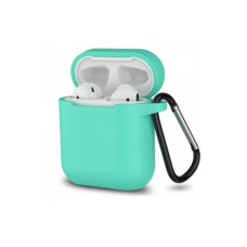 Чохол для навушників Blueo Liquid Silicon+Metal Hook Case for AirPods м'ятний