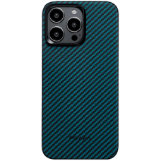 Pitaka MagEZ Case 4 Twill 1500D Black/Blue for iPhone 15 Pro