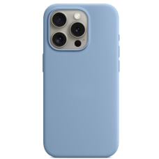 iPhone 15 PRO MagSafe Silicone Case original, Winter blue