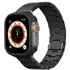 Pitaka Carbon Fiber Watch Band Modern Black/Grey for Apple Watch 49/45/44mm