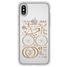 Speck for Apple iPhone X Presidio Citybike Metallic Gold Yellow/Clear